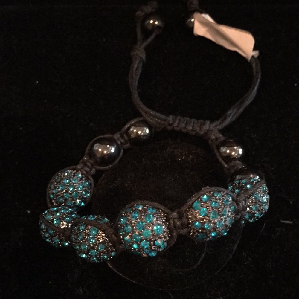 Crystal bead ball bracelet